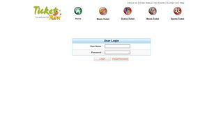 
                            3. TicketNew.com - User Login Page