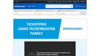 
                            8. Ticketpro connects with Ticketmaster - Ticketmaster.pl