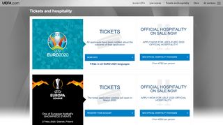 
                            1. Tickets and hospitality - UEFA.com