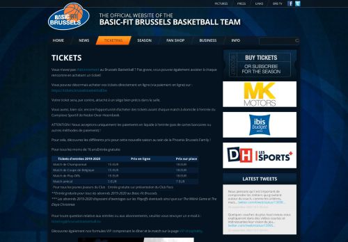 
                            11. Tickets | Basic-Fit Brussels Basketball