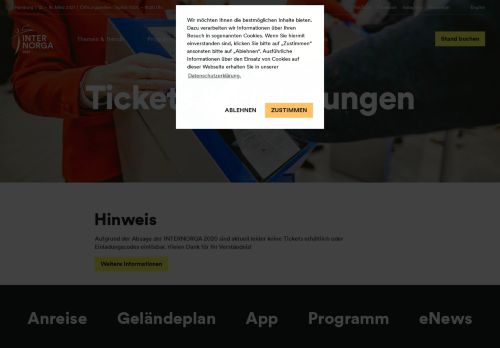 
                            4. Tickets & Einladungen - INTERNORGA