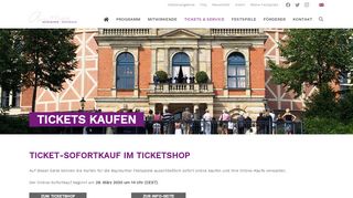 
                            5. Tickets kaufen - Bayreuther Festspiele