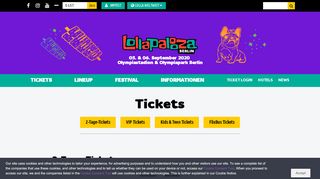 
                            2. Tickets – Lollapalooza Berlin