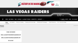 
                            6. Tickets | Raiders.com