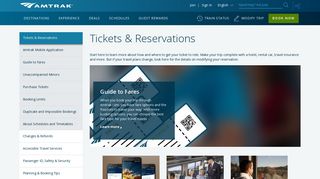 
                            2. Tickets & Reservations | Amtrak