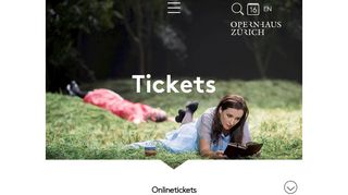 
                            9. Tickets - Service - Opernhaus Zürich