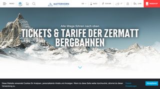
                            12. Tickets & Tarife | Zermatt Bergbahnen