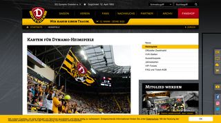 
                            10. Tickets und Service für Heimspiele | SG Dynamo Dresden e.V.