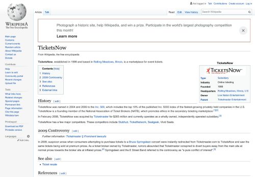 
                            6. TicketsNow - Wikipedia