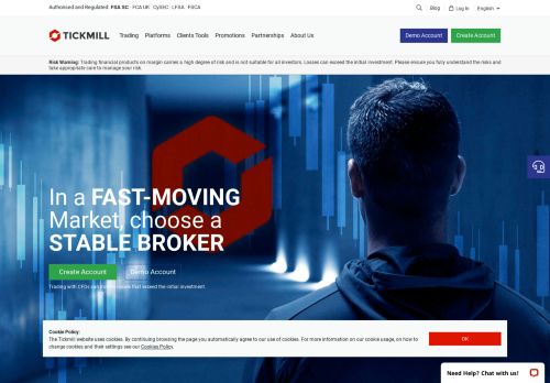 
                            13. Tickmill: Trade Forex & CFDs with a regulated Forex Broker