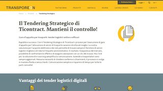 
                            3. TICONTRACT | La piattaforma di tendering per gli ordini di trasporto