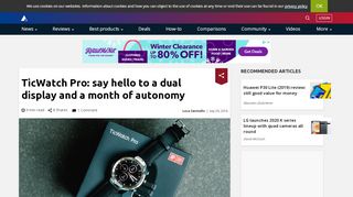 
                            10. TicWatch Pro: say hello to a dual display and a month of autonomy ...