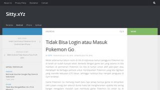 
                            10. Tidak Bisa Login atau Masuk Pokemon Go - Sitty.xYz