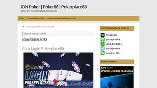 
                            3. tidak bisa login poker88 | IDN Poker | Poker88 | Pokerplace88