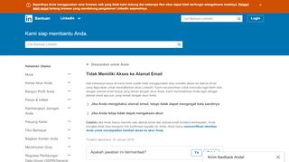 
                            9. Tidak Memiliki Akses ke Alamat Email | Bantuan LinkedIn
