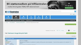 
                            5. Tidal lansert i Norge! (Wimp blir Tidal?) - Side 7 - Hifisentralen