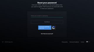 
                            2. TIDAL · Reset Password