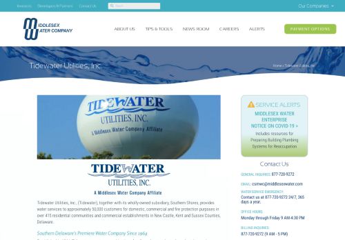 
                            5. Tidewater Utilities, Inc. - Middlesex Water Company