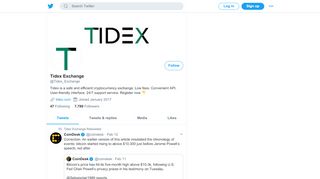 
                            4. Tidex Exchange (@Tidex_Exchange) | Twitter