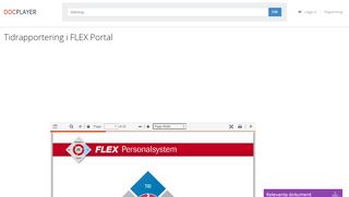 
                            9. Tidrapportering i FLEX Portal - PDF