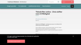 
                            9. Tidsskrifter online - Zinio skifter navn til RBdigital | Frederikssund ...