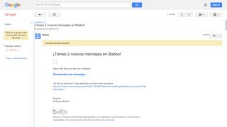 
                            10. ¡Tienes 2 nuevos mensajes en Badoo! - Google Groups