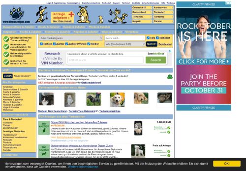 
                            12. tieranzeigen.com: Gratis Tierbörse, Tiermarkt & Zubehör