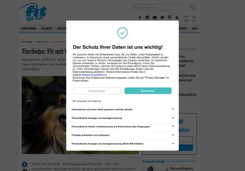 
                            8. Tierliebe: Fit mit Hund - FIT FOR FUN