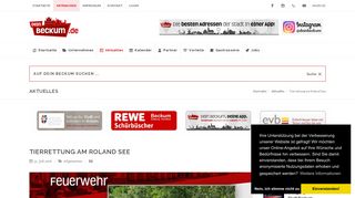 
                            6. Tierrettung am Roland See | Dein Beckum - Das digitale Stadtportal ...