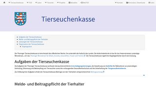 
                            2. Tierseuchen - Thüringer Tierseuchenkasse