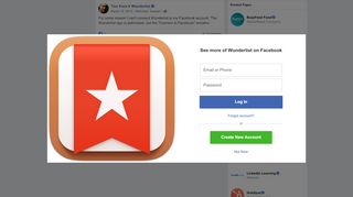 
                            11. Ties Koot - For some reason I can't connect Wunderlist to... | Facebook
