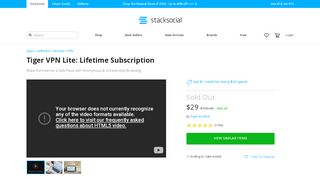 
                            11. Tiger VPN Lite: Lifetime Subscription | StackSocial