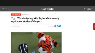 
                            13. Tiger Woods signing with TaylorMade among equipment stories of the ...