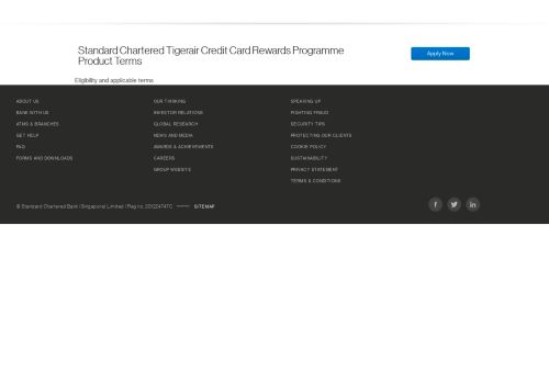 
                            2. Tigerair Credit Card Rewards Programme / E ... - Standard Chartered