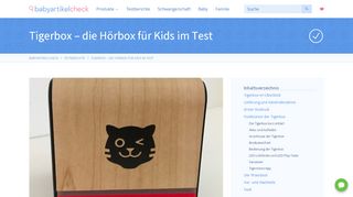 
                            5. Tigerbox – die Hörbox für Kids im Test - Testberichte - Babyartikelcheck