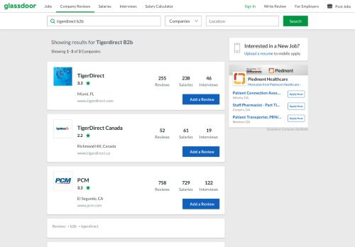 
                            9. TigerDirect B2B Reviews | Glassdoor