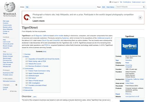 
                            10. TigerDirect - Wikipedia