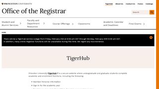 
                            7. TigerHub - Office of the Registrar - Princeton University
