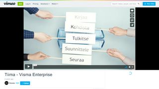 
                            13. Tiima - Visma Enterprise on Vimeo