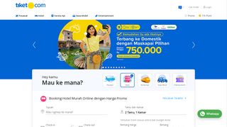 
                            4. Tiket Pesawat & Hotel Murah - Tiket Kereta Api dan Promo | tiket.com