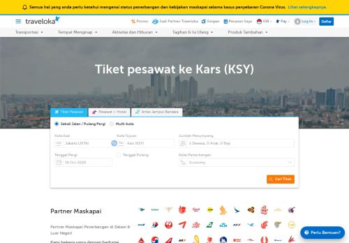 
                            8. Tiket Pesawat ke Kars 1 - Traveloka.com