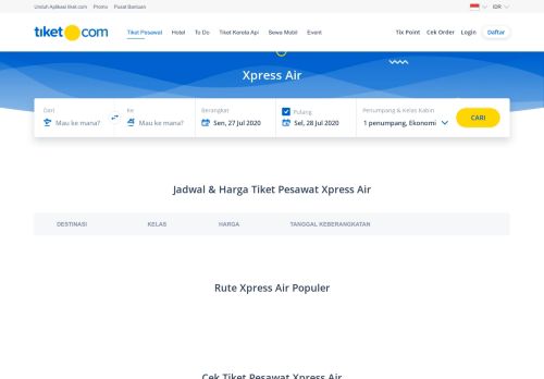 
                            10. Tiket Pesawat Xpress Air Promo Harga Murah | tiket.com