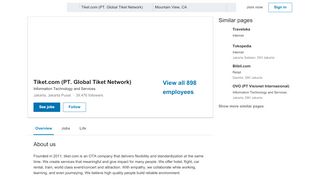 
                            8. Tiket.com (PT. Global Tiket Network) | LinkedIn