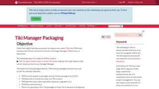 
                            11. Tiki Manager Packaging | Tiki Wiki CMS Groupware :: Development