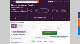 
                            7. Tikona (Customer Care) in Chennai - Justdial