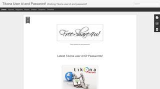 
                            6. Tikona User id and Password!