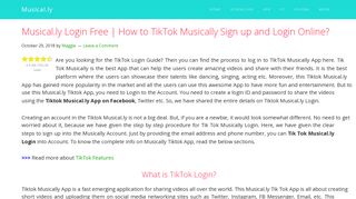 
                            6. TikTok Login Online - How to Musically Login with ...