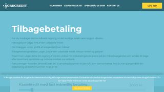 
                            3. Tilbagebetaling | Få en kredit på DKK 15.000 – NordCredit.dk
