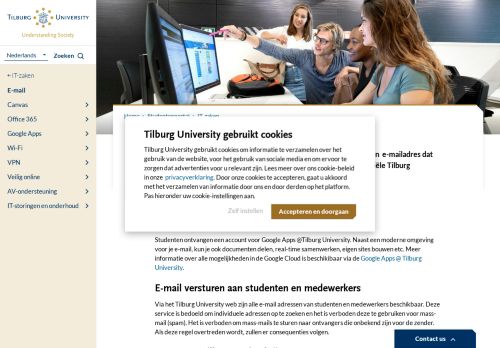 
                            1. Tilburg University - E-mail voor studenten