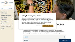
                            11. Tilburg University - Research Laboratories Tilburg center of Cognition ...